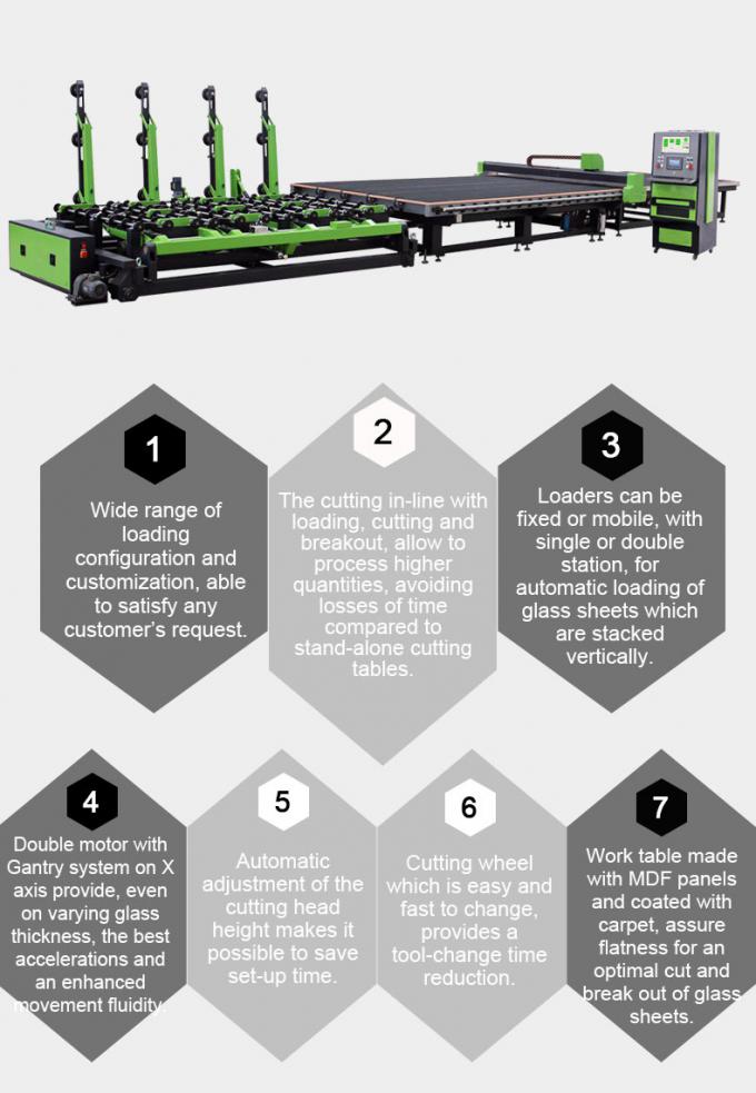 High Precision Industrial Glass Cutter Machine , Round Glass Cutting