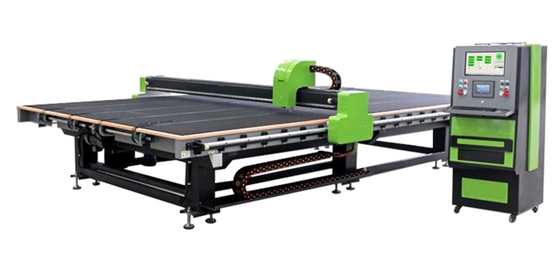 China Bottero Type CNC Glass Cutting Machine With Auto Loading Table And Cutting Table supplier
