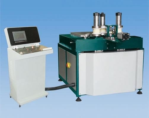 China Window Making CNC Profile Bending Machine 1-14r / Min Three Shaft Speed supplier