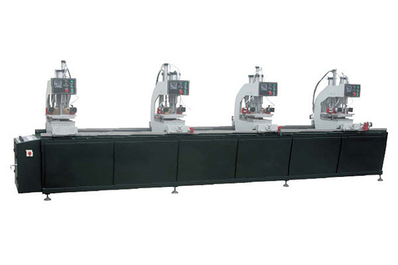 China Four Head PVC UPVC Window Machine 400-4500mm Welding Length Customized Power Supply supplier