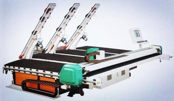 China Integrated CNC Glass Cutting Machine , Glass Shape Cutting Machine With Loading Arms supplier