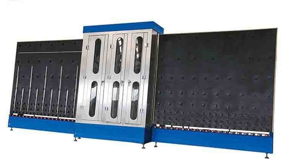 Industrial Glass Washer Glass Processing Machines With Three Pairs Washing Brush supplier