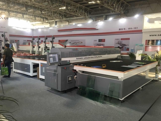 3-10mm Thickness Laminated Glass Cutting Machine , Glass CNC Machine 100m / Min Speed supplier